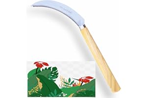 KEAAN Grass Hoe Weed Tool for Garden Hand Tool Weed Removal Tool - Stainless Steel Blade Very Sharp (JinTian) (Black - Wugang)