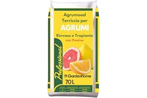 GardenHome® Terriccio per Agrumi, 70L, GEO Aromix con Pomice e Torba, per Rinvaso e Trapianto di Limoni, Mandarini e Aranci e piante Aromatiche