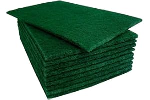 MAKREL MKR PRO Heavy Duty Large Scouring Pads 16 x 22cm, Multi-Purpose for Kitchen and Bathroom (Pack of 10)