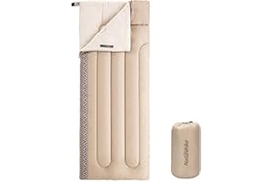 Naturehike Sac de Couchage Enveloppe, Sac de Couchage Imperméable Ultraléger 3 Saisons pour Adultes, Sac de Couchage Connectable et Lavable, Adapté au Camping, Randonnée