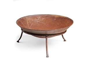 Gartenfreude Home Design - Cesto de Fuego (47 cm, diámetro de 47 cm), Color Rojo