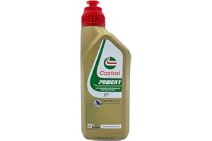 LUBRIALPHA - Olio Motore 2T Castrol Power 1 | Protezione Avanzata | Formula Antifumo | Emissioni Ridotte | Ideale per Scooter e Moto | 3x1L