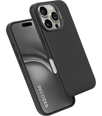 DECODED Siliconen Hoesje Geschikt Voor IPhone 16 Pro - Premium Soft Touch Materiaal Antibacteriele Coating Geschikt Voor Magsafe Popcorn Geel