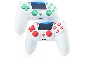FOIRCEADAL 2 Pack Wireless Controller for ps4 Audio Built, Adaptive Gaming And Gyro/Wake-up function