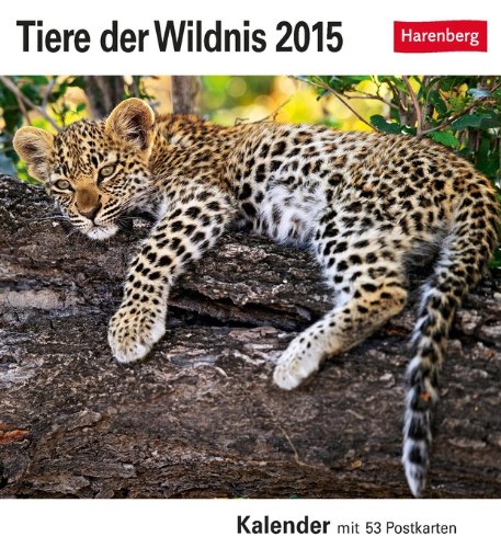 Tiere der Wildnis Postkartenkalender 2015: Kalender mit 53 Postkarten
