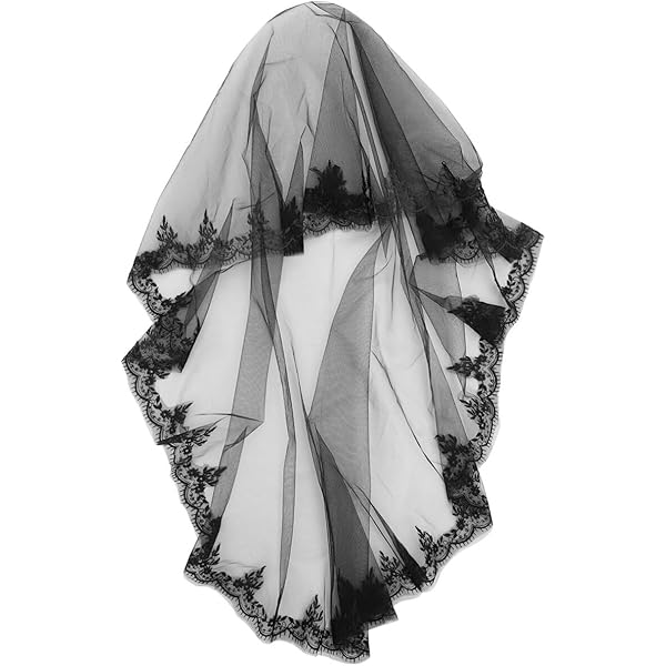 Voile En Tulle Noir élégant Pour Fête D'Halloween, Jour De La