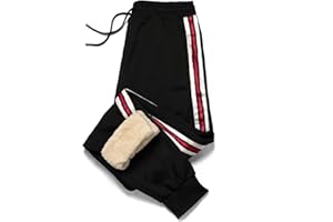 AOTORR Men's Fleece Jogging Bottoms Casual Thermals Trousers Winter Warm Joggers Pants Jogging Tracksuit Bottoms