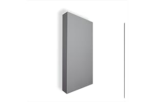 STOP SOUND Pannello Acustico Fonoassorbente Bass Trap Extreme, pannelli fonoassorbenti alte prestazioni 124X64X15 Cm (Grigio)