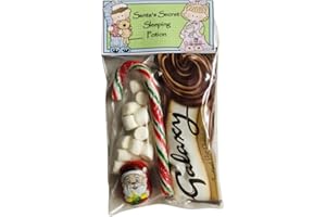 BAKING FRIENDS Santa's Magic Sleeping Potion Christmas Eve Box Fillers Hot Chocolate Marshmallows, Choc & Candy Cane Santa Hot Choc Stocking Filler Secret Santa snowman soup