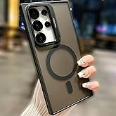 Coverzone Samsung Galaxy Galaxy S23 Ultra ile uyumlu Kamera Lens Aparatlı Stand Olabilen Magsafe ile uyumlu Kamera Korumalı Ş