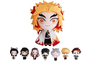 Taeyue Tokitou Muichirou Plushies Doll Stuffed Plush Toy Soft and cute pillow 20cm (Rengoku Kyoujurou, One Size)