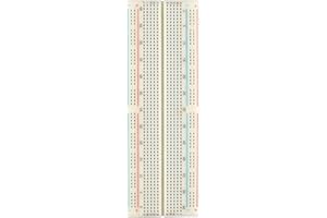 HALJIA Solderless Plug-in BreadBoard, 830 Tie-Points, 2 Power Lanes, 200PTS, 16.5 x 5.4 x 0.85 cm Compatible with Arduino Raspberry Pi DIY Etc