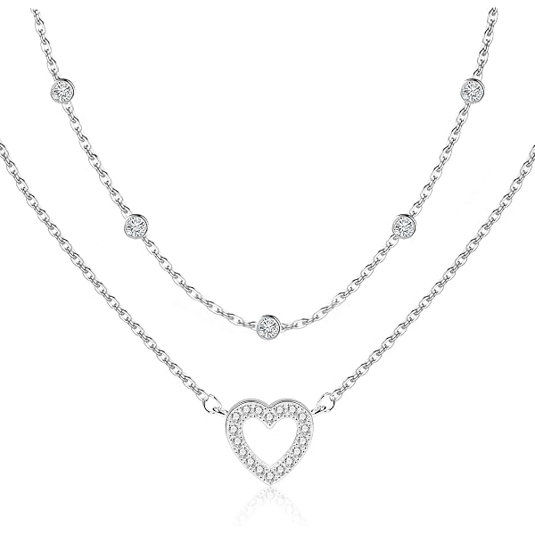 Cangall Parure de bijoux en argent sterling 925 pour femme