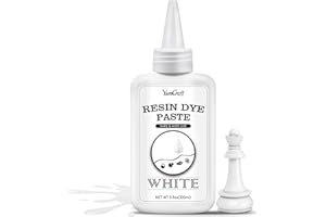 YUMCRAFT Pigmento Pasta Resina Epossidica Bianca 156g - Coloranti per Resina UV, Onde Oceaniche, Cellule - Epoxy Resin per DIY Pittura, Sottobicchieri