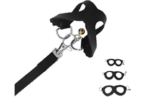 BAOFUYA Juego de arnés y Correa para hámster Sin tirones Arnés a Rayas de cobaya Arnés para hámster Chaleco o Hurón, Iguana, Hámster, Dragón Barbudo Negro