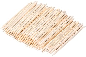 ‎INLAQ INLAQ® Nagelhautstäbchen aus Orangenholz - das professionelle Werkzeug für Maniküre und Pediküre | präzises Zurückschieben der Nagelhaut und perfektes Auftragen von Verzierungen | 100 Stück