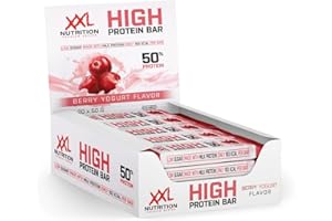 ‎XXL NUTRITION XXL Nutrition - High Protein Bar 2.0 - Proteinriegel, Protein Bar, Eiweißriegel, Protein Snack - Berry Yoghurt - 20 pack