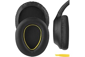 Geekria QuickFit - Cuscinetti auricolari di ricambio per cuffie Sony WH-CH700N, WH-CH710N WH-CH720N, cuscinetti per cuffie, parti di riparazione (nero)