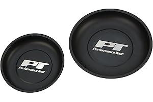 PERFORMANCE TOOL W1280 Lot de 2 Plateaux magnétiques pour garages et ateliers Noir