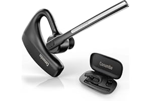 Conambo Headset Bluetooth 5.1,K10C Bluetooth Headset mit Mikrofon für Autofahren/Business/Büro,Freisprech Headset Handy Kompatibel mit Phone - 16 Stunden Anrufe