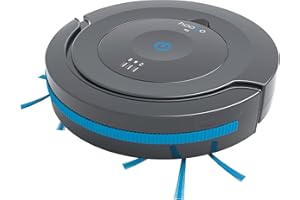 ‎HOOGO hoogo Saugroboter R2 | Staubsauger Roboter | Lange 120 min Akku-Laufzeit | 7cm flach | einfache Bedienung | für Hartböden und kurzflorige Teppiche