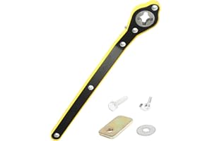 Flaconi Chiave a Cricchetto per Cric per Auto, Strumenti per Cambio Gomme, Chiave per Cric Auto,Chiave per Cric per Auto,Strumento per la Maniglia del Martinetto, Adatto per Auto,Camion,Furgoni