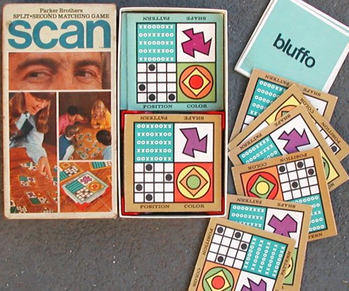 Preisvergleich Produktbild Scan Card Game Split Second Matching Game by Parker Brothers