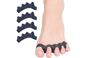 FEIFANSHOP Orthese Hallux Valgus Correcteur [4x] separateur orteil, redresseur, ecarteur orthese pied pour le protection Chevauchement Orteil, Oignon, Orteil de Marteau
