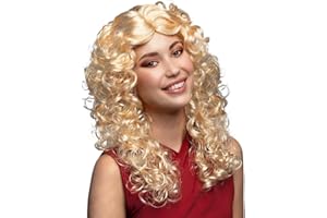 ‎BOLAND Boland 86421 - Perücke Norah für Erwachsene, lockige Kunsthaar Frisur für Faschingskostüme, Karneval, Mottoparty oder JGA