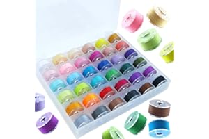 OUYIWEIMAOYI 36pcs Confezione spolette di colori assortiti fili Bobine per Macchina da Cucire Plastica rocchetti Vuoto Per macchina da ricamo e da cucire DIY filo da ricamo filo da cucito (Colour)