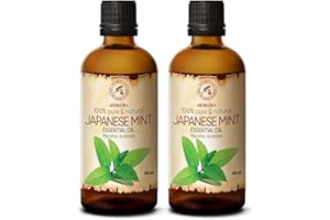 AROMATIKA TRUST THE POWER OF NATURE Huile de Menthe Japonaise - 2x100ml - Mentha Arvensis - Menthe Sauvage - Huiles Essentielles Aromathérapie pour Diffuseurs - Détente - Huiles de Bain - Huiles Essentielles Aux Herbe Parfumés