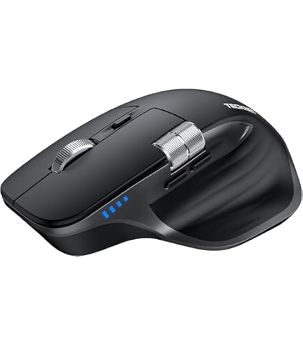 Bluetooth Souris Sans Fil, 2.4G Rechargeable Souris Silencieuse, Deux Modes(BT 5.1+2.4G USB-Nano