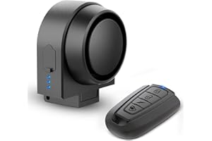XIAOKOA Allarme Antifurto, Ricaricabile Allarme Intelligente con Telecomando Senza Fili,Volume e Suoneria Regolabile,per Bicicletta/Moto/Veicolo Elettrico/Scooter