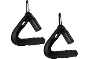 AFANSO Pull Up Handles, Non-Slip Grip Handles Attachment for Pull-Up Bars, Barbells and Resistance Bands, LAT Pull Down Machine Attachment, Cable Machine Handles Used in Gym Workouts