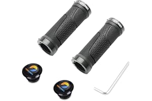 TOPCABIN Bike Grips Short Mini Bicycle Handlebar Grips Fit Many Standard Bikes 2PCS 90MM Length