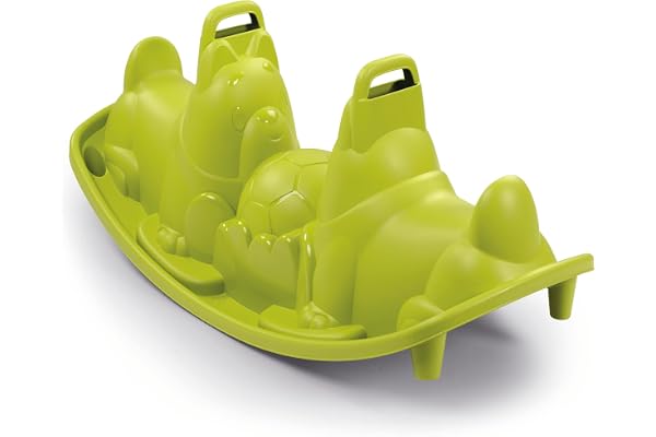 Smoby - Balancelle pour Enfant à assises en Forme de Chiens Vert
