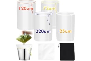 4 påsar All Mesh Bubble Bag, Bubble Bag 20 l 5 Gallon | för påse Essence Extraktion Bag kit, Bubble Bag med presssil och bärv