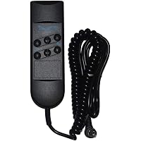 Télécommande Rechange Lit Élévateur OKIN - 6 Boutons, 5 Broches, Pour 2 Moteurs, Compatible Multi Modèles