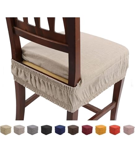 PETTI Artigiani Italiani - Cuscini Per Sedia Cucina Con Elastico Da 6 Pezzi, Copricuscini Sedia - Foto 9