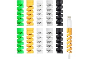 HABNI 25 Pcs Protezione Del Cavo Di Caricatore Silicone Protezione Cavo Flessibile Protezione Caricabatterie Protezione Cavo Spirale Per Telefoni Computer Portatili Cavi Dati