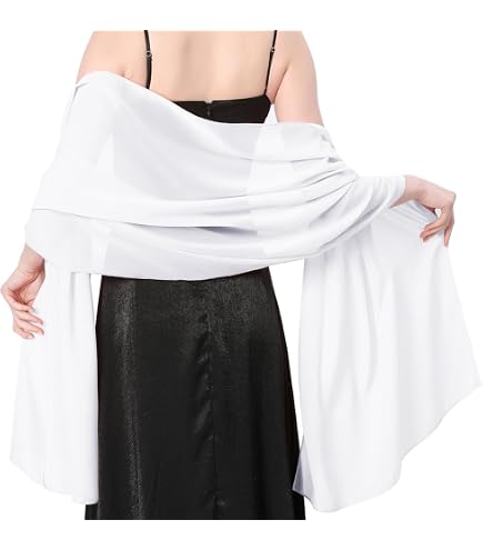 Étole Mousseline Soie Champagne – Foulard Léger Élégant, Grande Taille, Parfait Mariage, Soirée, Robe De Cocktail