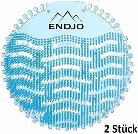 Endjo Urinal Splatter Screen – Splash Guard With Fragrance Sea Breeze, Calendar Function, Suitable for all and Urinal Block – Blue, blue, 2