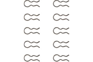 Snapworld-Kaffee 10x pinces à ressort fourche pour connecteur de tuyau de pression 4mm compatible avec Philips Saeco Krups Miele Bosch Gaggia Siemens la machine à café