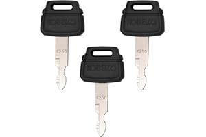 df quality Schlüssel K250 Universalschlüssel Baumaschinenschlüssel für Kobelco New Holland Bagger Radlader Starterschlüssel Zündstarterschlüssel Canycom Dumper (3)