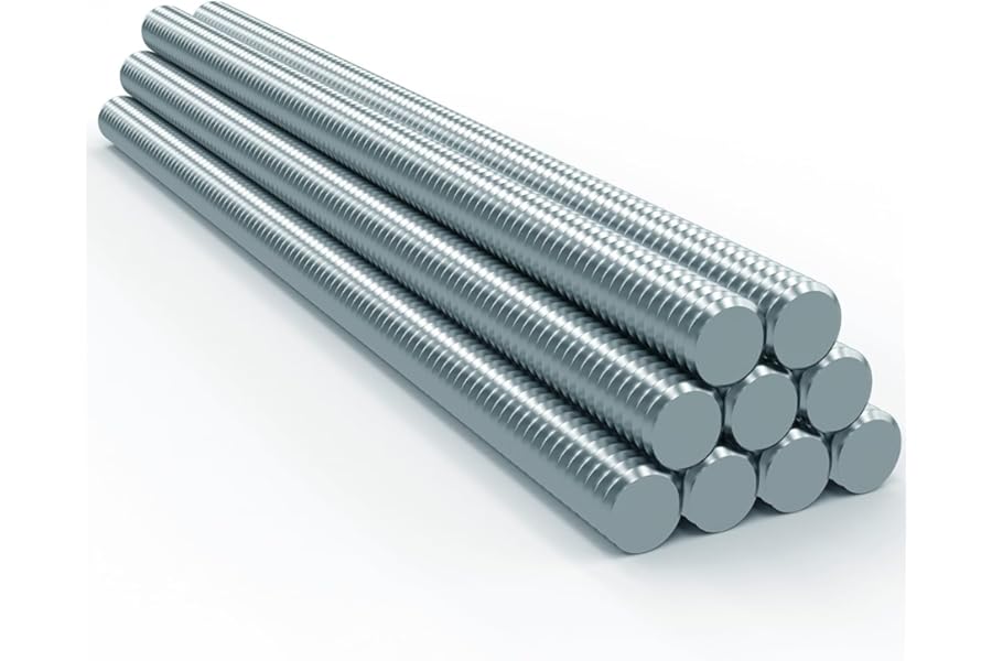 M10 x 1 Metre (100cm) Metric Threaded Rod 4.8 Zinc Steel Fully Threaded Bar Stud DIN 976 (Pack of 1) N00A