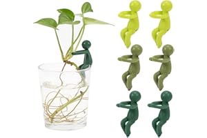 Vinuwu Funny Plant Supports for Indoor Plants, Plant Support for Plant Propagation Station, Propagated Plant Holders, for Plant Lovers, Plant Accessories Indoor (3, 3 Colors Little Buddy)