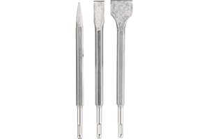 AGT Professional 3 burins pointu/bêche/plat pour système SDS-Plus