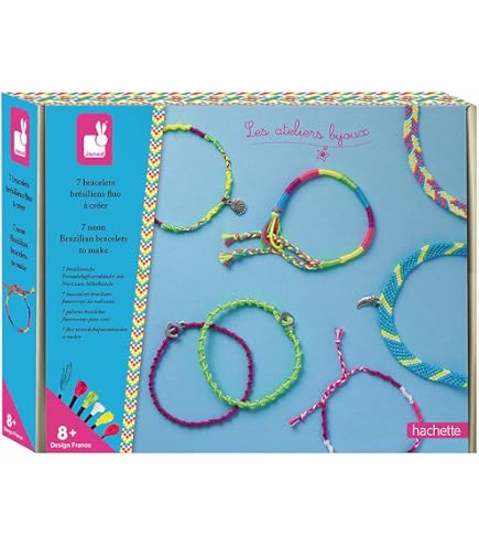Janod - Scatola Artistica con Fili di Animali - Laboratori di Decorazione - Kit per Il Tempo Libero Creativo per Bambini - 5 Dipinti da Creare - Abilità motorie e concentrazione