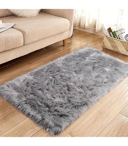 Buy Acorn Crafts Super Soft Faux Fur Rug – Fluffy Bedroom Mat
