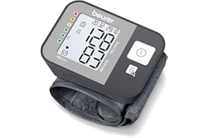 ‎BEURER Beurer BC 27 Handgelenk-Blutdruckmessgerät mit Arrhythmie-Erkennung, farbiger Risiko-Indikator, für Handgelenksumfänge von 14-19,5 cm, Medizinprodukt, Datenübertragung zu Apple Health und co.